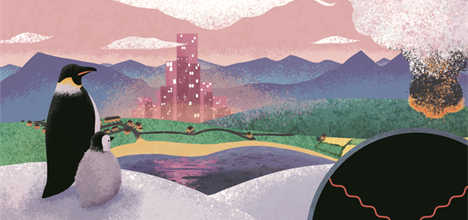 Illustration by Helen Towrie (CLF) to show the different environments the study looked at