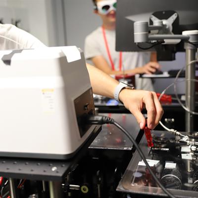 Picture of team working in the ultra lab
