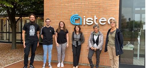 Group photo of CALTA and ISTEC scientists outside ISTEC.