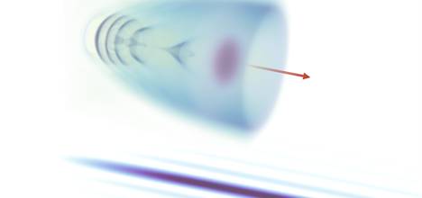 Drawn diagram of the plasma channel being created.