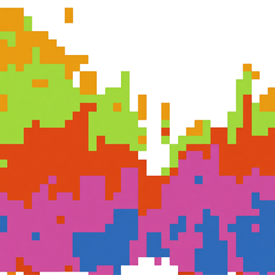 ​​​cropped data representation from an AI after sorting through a huge dataset