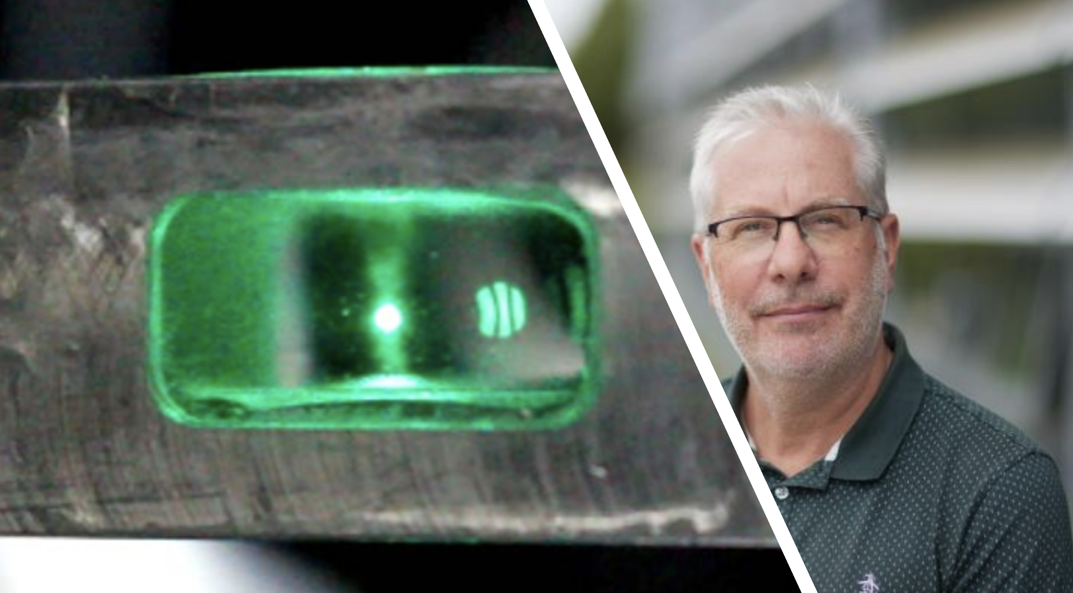 Dr Andy Ward and an Optically trapped particle