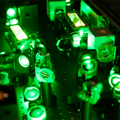 Laser optics set-up from Ultra