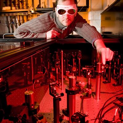Greg Greetham using Ultra Laser