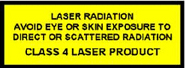 Laser radiation warning