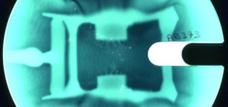 Image of target interaction during the experiment