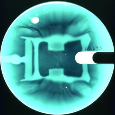 Image of target interaction during the experiment