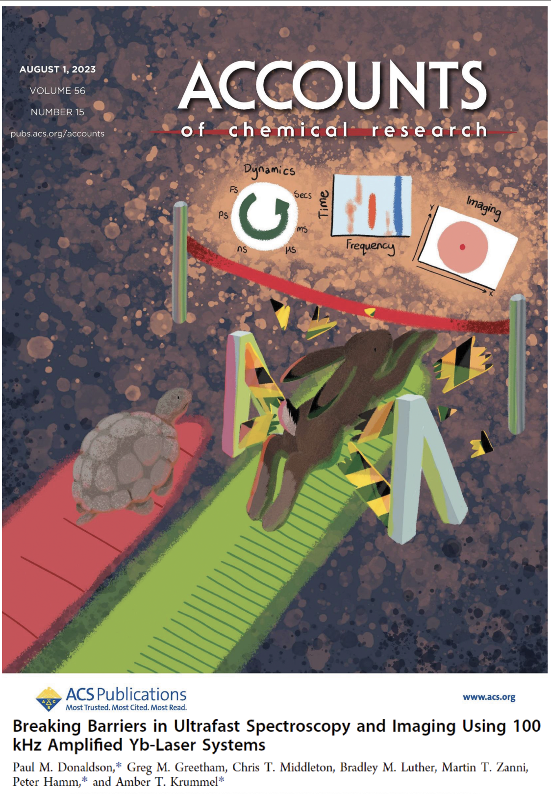 Front cover featuring a hare and a tortoise racing - the faster hare smashes through a barrier to access new techniques.