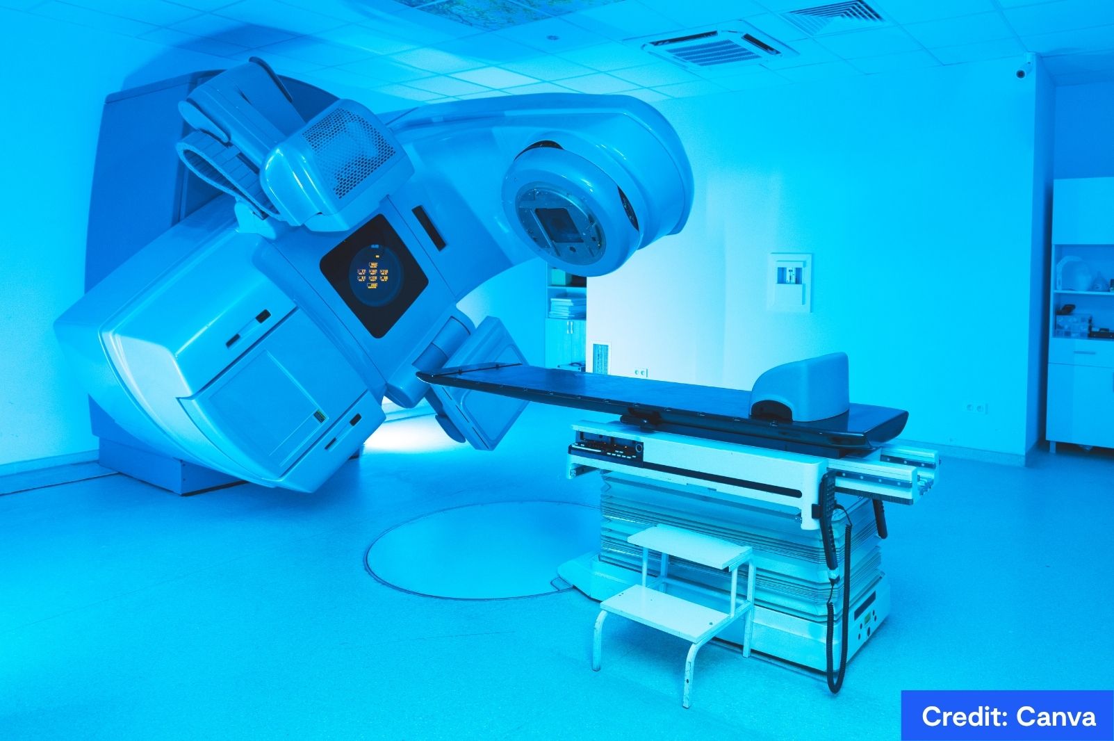 Radiotherapy machine credit: Canva